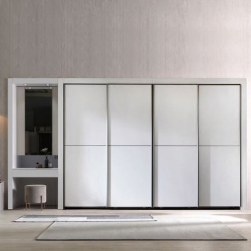 장인가구 단테 스탠다드 슬라이딩 붙박이장+파우더장 (300cm)_이미지