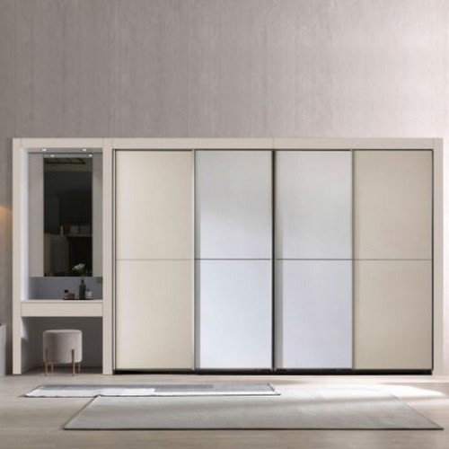 장인가구 단테 스탠다드 슬라이딩 붙박이장+파우더장 (300cm)_이미지