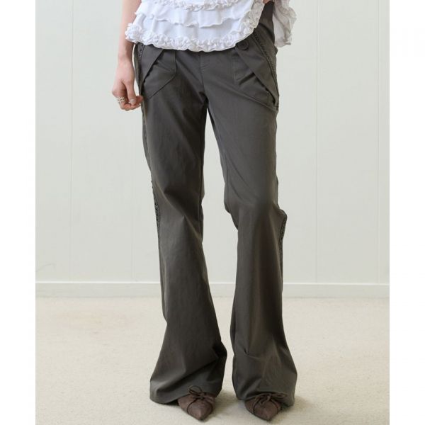 러브이즈트루 LUVISTRUE EL RIBBON BOOTSCUT PANTSCHARCOAL 5010476760 3693658