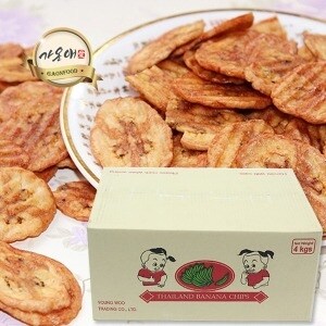 가온애 대용량 구운<b>바나나</b>칩 4kg 1박스 / 대용량 견과 안주