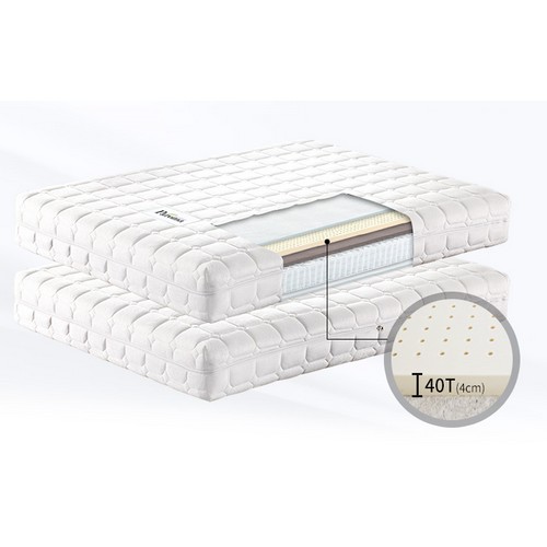 파로마 포마드 멀티수납 LED침대 Q (40T라텍폼스독립)_이미지