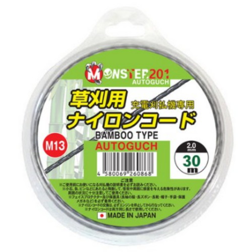 강남몬스터 몬스터201 일제 예초기 줄날 대나무형 (2.0mm x 30m)