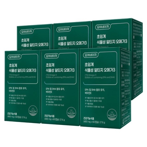 모어네이처 초임계 식물성 알티지 오메가3 460mg 60캡슐