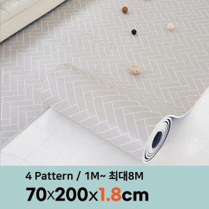 삼바텍 제로벨 18T 폭 70cm x 2m PVC 롤매트 층간소음방지_이미지