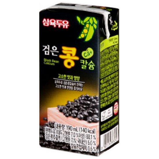 삼육식품 검은콩 칼슘 두유 190ml (16개)_이미지