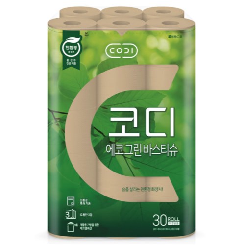 코디 에코그린 바스티슈 30m (30롤)이미지입니다. 누르면 해당 게시물로 새창이동합니다.