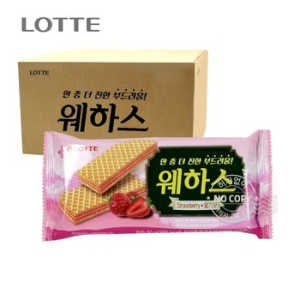 박스 웨하스 딸기맛 과자 간식 군것질 50g