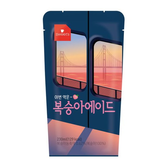 웰그린 이번 역은 복숭아에이드 230ml (20개)_이미지