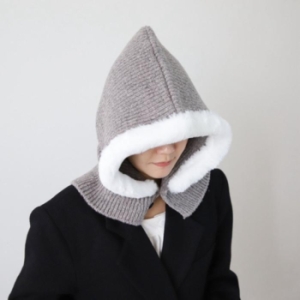 이쁜 클란 퍼 배색 바라클라바 모자 11819090