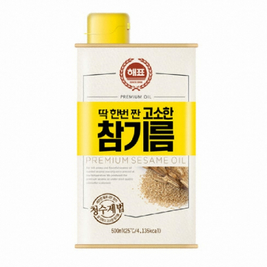 해표 고소한 참기름 500ml (1개)_이미지