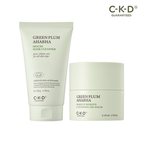 CKD 청매실 AHA BHA 피지제로 팩솝 클렌저 130g + 오일밤 50g_이미지