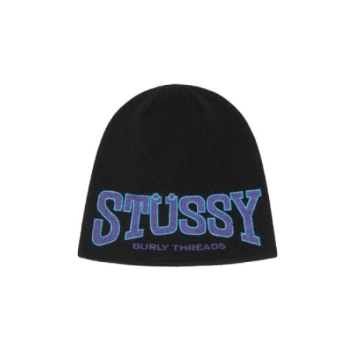 스투시 벌리 쓰레드 스컬캡 블랙 1321206_이미지