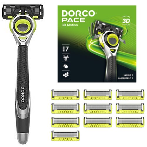 도루코 페이스 3D모션 + 면도날 (면도기2개+날20개)