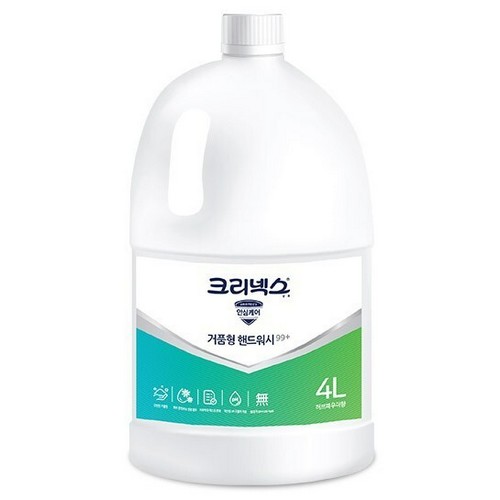 크리넥스 99+ 거품형 핸드워시 4L이미지입니다. 누르면 해당 게시물로 새창이동합니다.