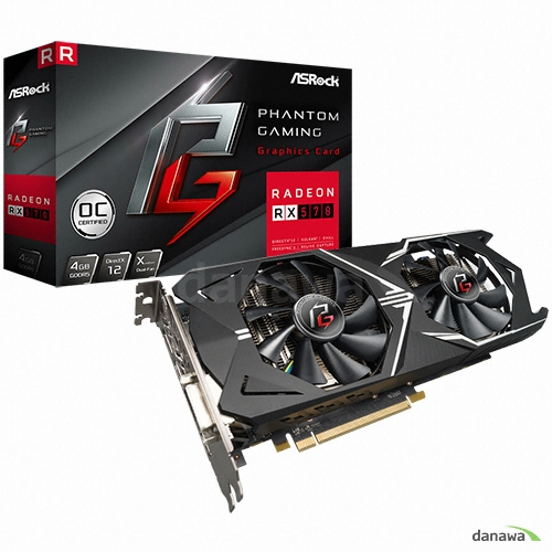 ASRock Phantom Gaming X �󵥿� RX 570 OC D5 4GB ��ص���
