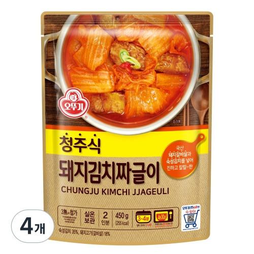 오뚜기 청주식 돼지김치짜글이 450g (4개)_이미지