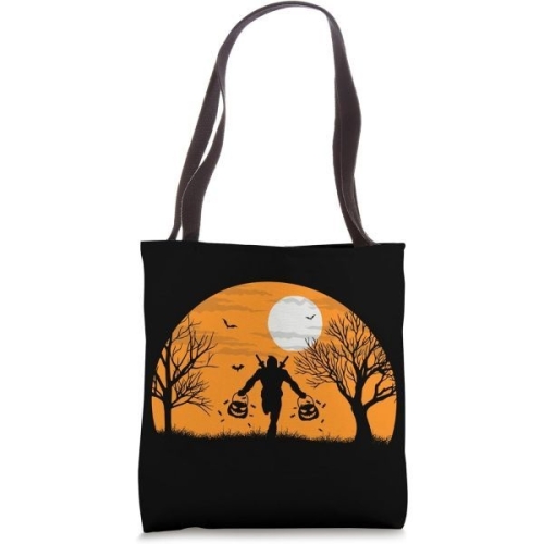 마블 데드풀 트릭 오어 트릿 실루엣 할로윈 토트백 574933_이미지