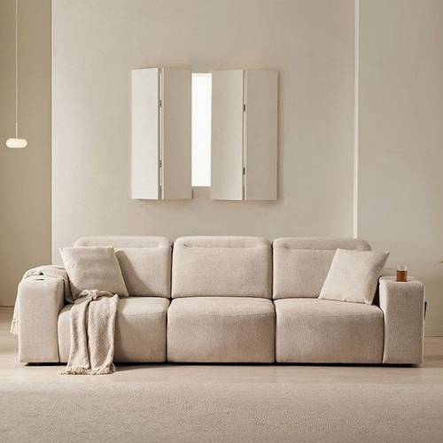 삼익가구 레스트인 헤드틸팅 모션 슬라이드 패브릭 소파 4인용_이미지