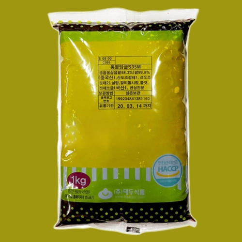 대두식품 통팥앙금 S35M 1kg 팥앙금 저당통팥앙금이미지입니다. 누르면 해당 게시물로 새창이동합니다.