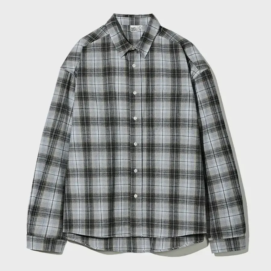 파르티멘토 Madras Check Shirts Blue Gray 3076329