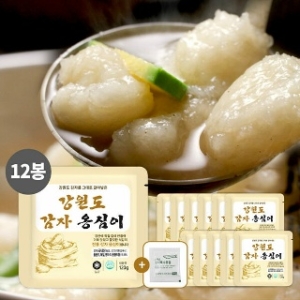 [불명] 내추럴쿡 강원도 감자 옹심이 120g x 12개 + 멸치 육수 분말 10g x 12개