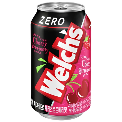 농심 웰치 제로 체리 스트로베리 355ml (1개)