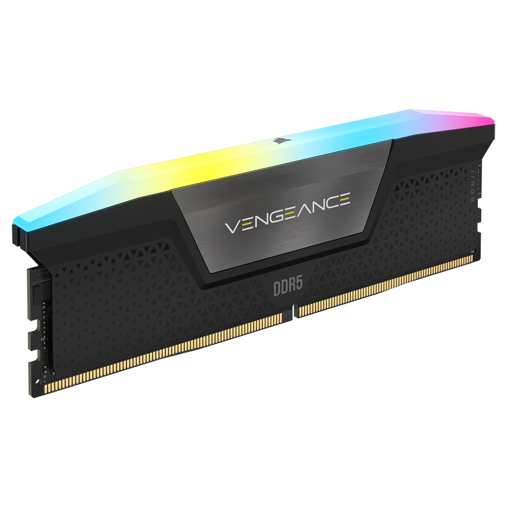 CORSAIR DDR5-5200 CL38 VENGEANCE RGB BLACK 패키지 (192GB(48Gx4))_이미지
