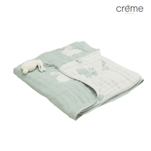 [불명] 리틀아카이브 크레므앙팡 치포 오가닉 6중직 거즈 블랭킷 BS 100X140 +네임택