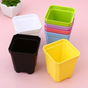 미니 플라스틱 화분 인테리어 대형 슬릿분 분갈이 사각 7X8cm 20매입