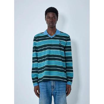 Perry x Craig Green 남성 Striped Long Sleeve Polo Shirt SM2124 75B TP8..