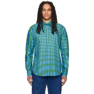 비앙카 Saunders 블루 라몬트 셔츠 231191M191008