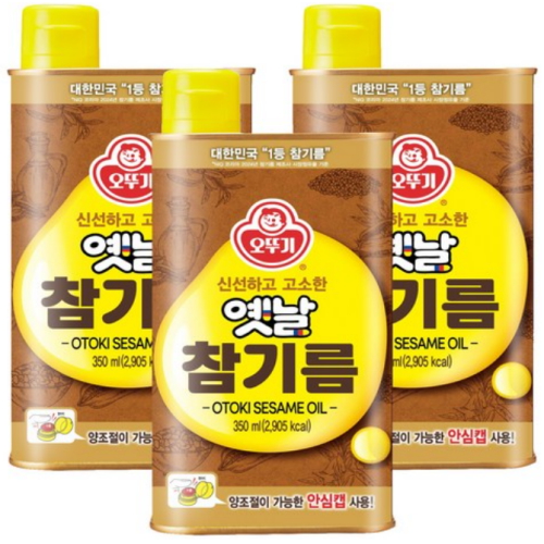 오뚜기 옛날 참기름 350ml (3개)_이미지