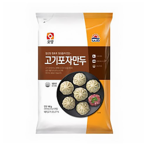 사조오양 고기 포자 만두 180g (12개)_이미지