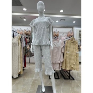 바바라 지지미 주름잔꽃무늬 여성파자마 7부 AWP4998S 스타필드 코엑스_이미지