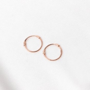 미니골드 베이직 실 링 귀걸이 8mm EONM41341_이미지