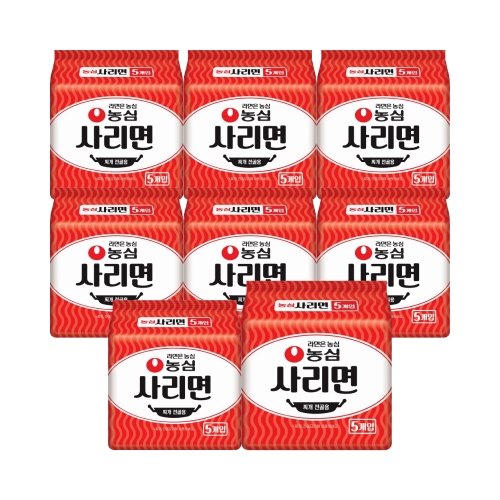 농심 사리면 멀티 5입 x 8팩 1박스 찌개용 전골용 라면사리 식자재_이미지
