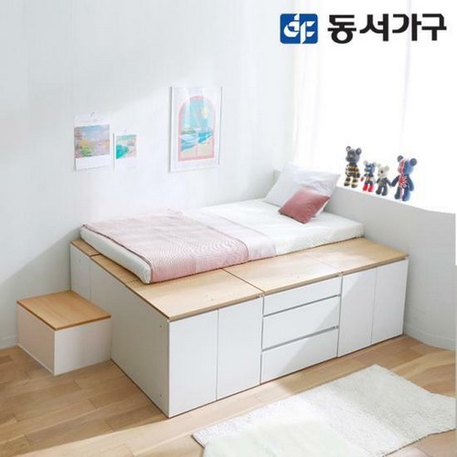  동서가구 홈즈 올인 벙커침대 Q+계단 [매트별도]