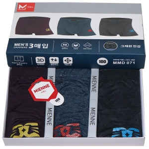 미엔느 남성 이너웨어 속옷 신축성 소재 드로즈 3매입 HW UW MMD071.파파브로_이미지