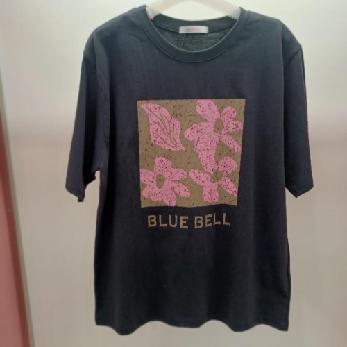 라티움 HC06 국내생산 면100 블루벨 라운드 반팔 면티 T2623ts01DG