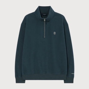 커버낫 스몰 C 로고 코듀로이 하프집업 틸 블루 CO2503CR14TB 671667_5008531121