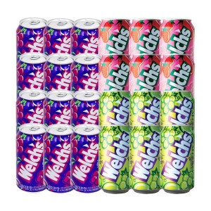 농심 웰치스 355ml 포도 12개 + 딸기 6개 + 청포도 6개_이미지