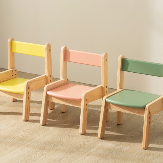 야마토야 노스타3 의자 원목 유아 아기 높이조절 의자_이미지