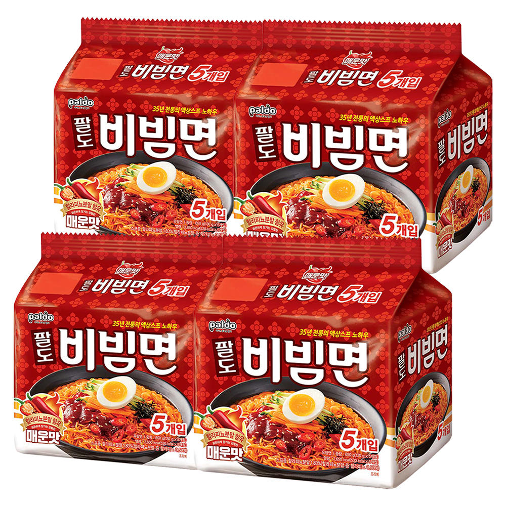 팔도 비빔면 매운맛 130g (20개)