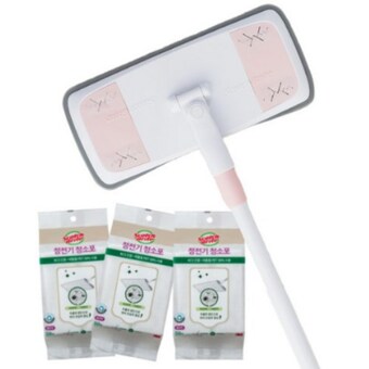 <b>3M</b> 스카치브라이트 파스텔 핑크 <b>막대</b><b>걸레</b> 표준형 + 베이직 정전기 청소포 표준형 150매