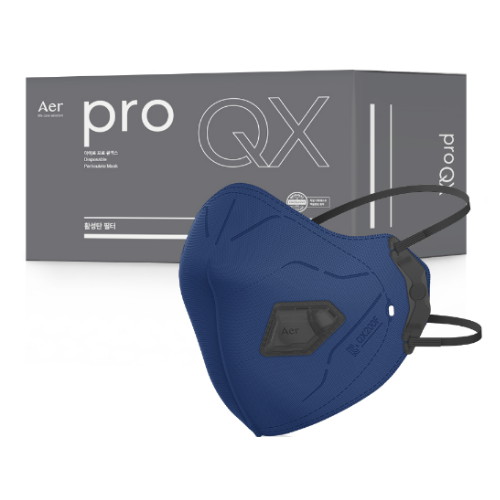 프로 큐엑스 Pro QX 1급 중형 다크블루 10개입