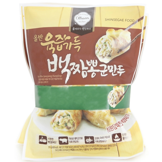 신세계푸드 올반 육즙가득 백짬뽕군만두 315g (4개)_이미지
