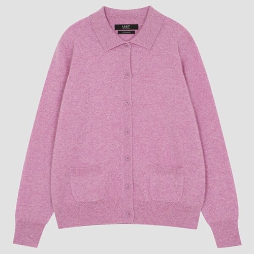 유닛 캐시미어 폴로넥 포켓 니트 가디건_UFI4-KCA456C57