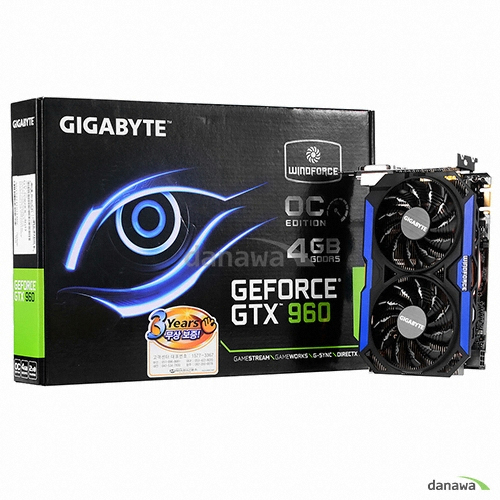 GIGABYTE 지포스 GTX960 UDV D5 4GB 윈드포스 Nano_이미지