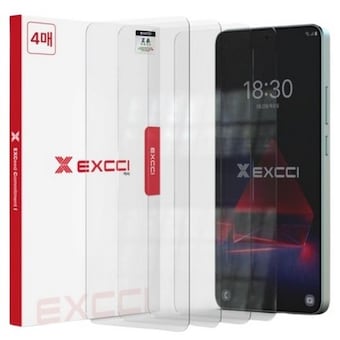 EXCCI 샤오미 포코 <b>X7</b> 프로 글리터 강화유리 액정보호필름