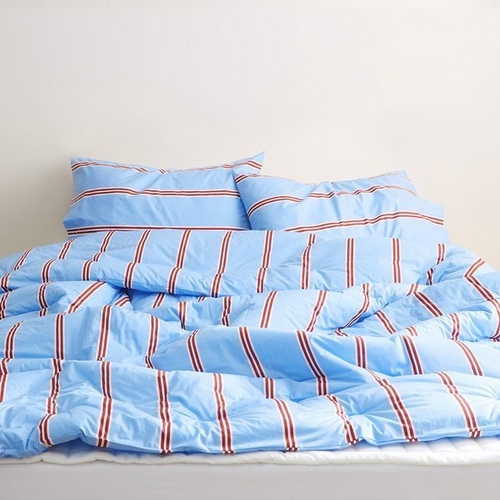 비비월드 플로라 하비패스 스트라이프 60수 고밀도 차렵이불 (슈퍼싱글 SS)